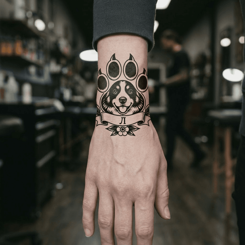 Тату эскиз: Tryon: wrist