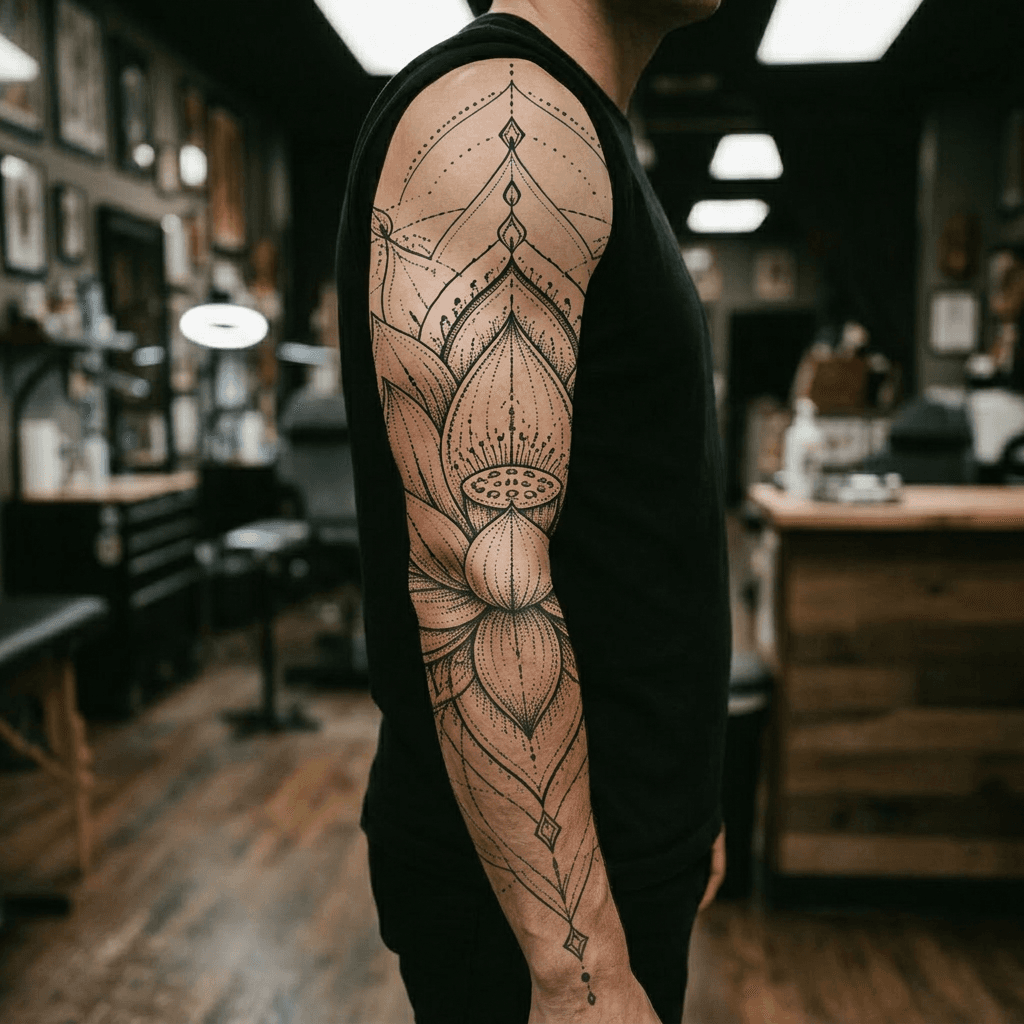 Тату эскиз: Tryon: sleeve