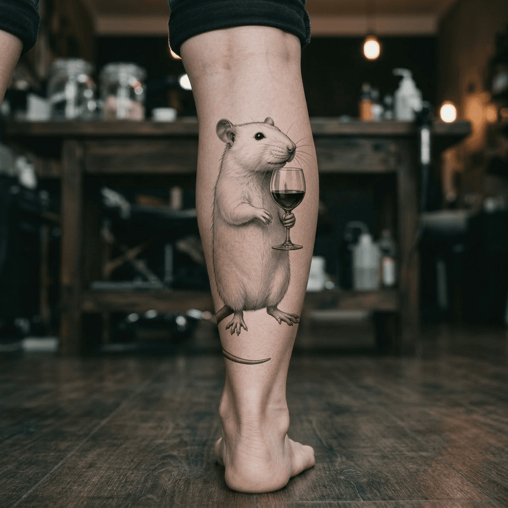Тату эскиз: Tryon: shin