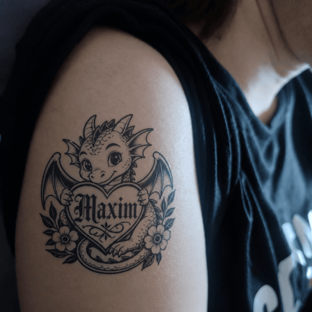 Тату эскиз: Tryon: shoulder
