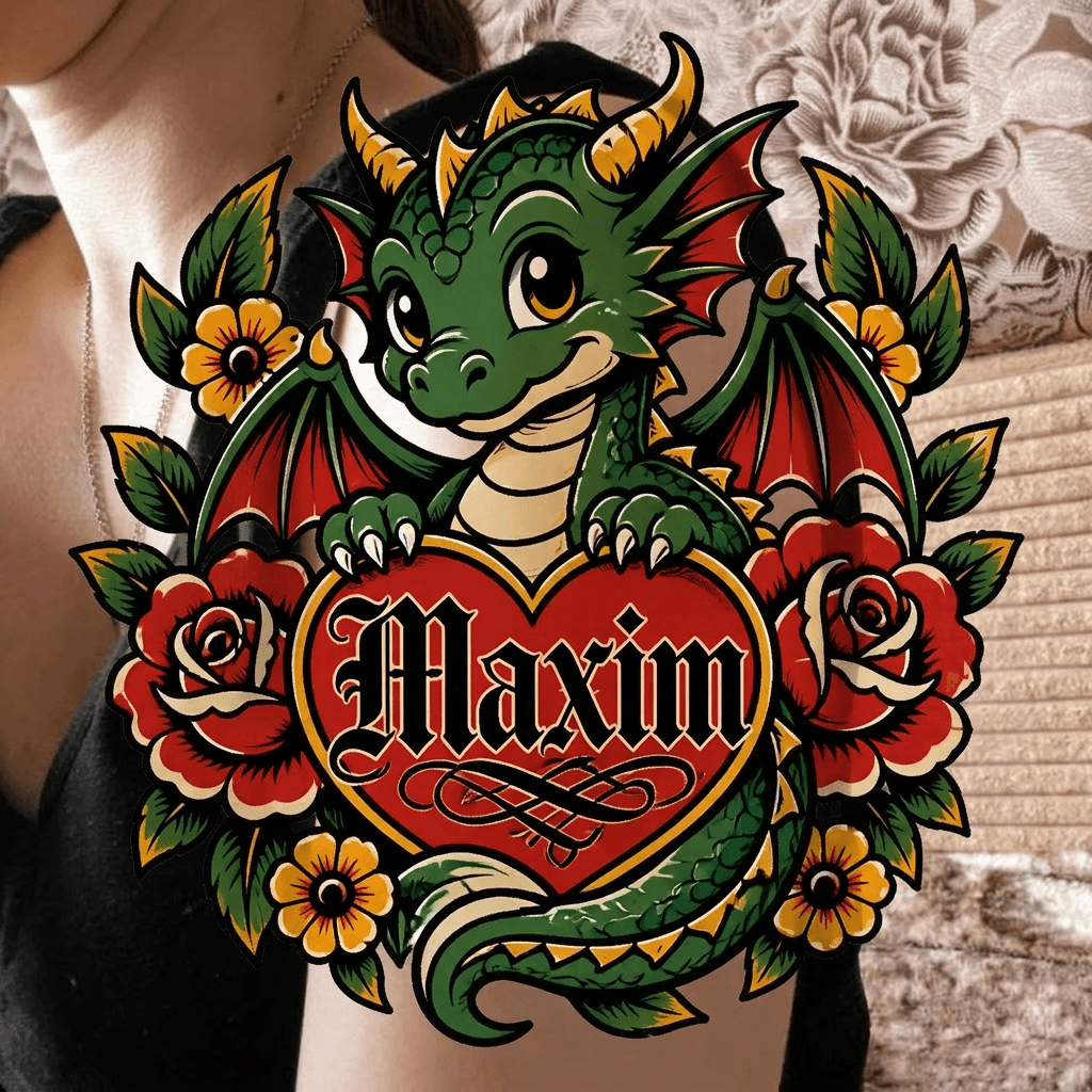 Тату эскиз: Tryon: shoulder