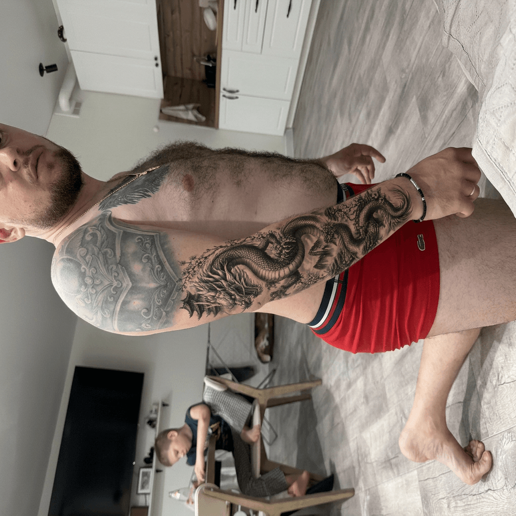 Тату эскиз: Tryon: forearm