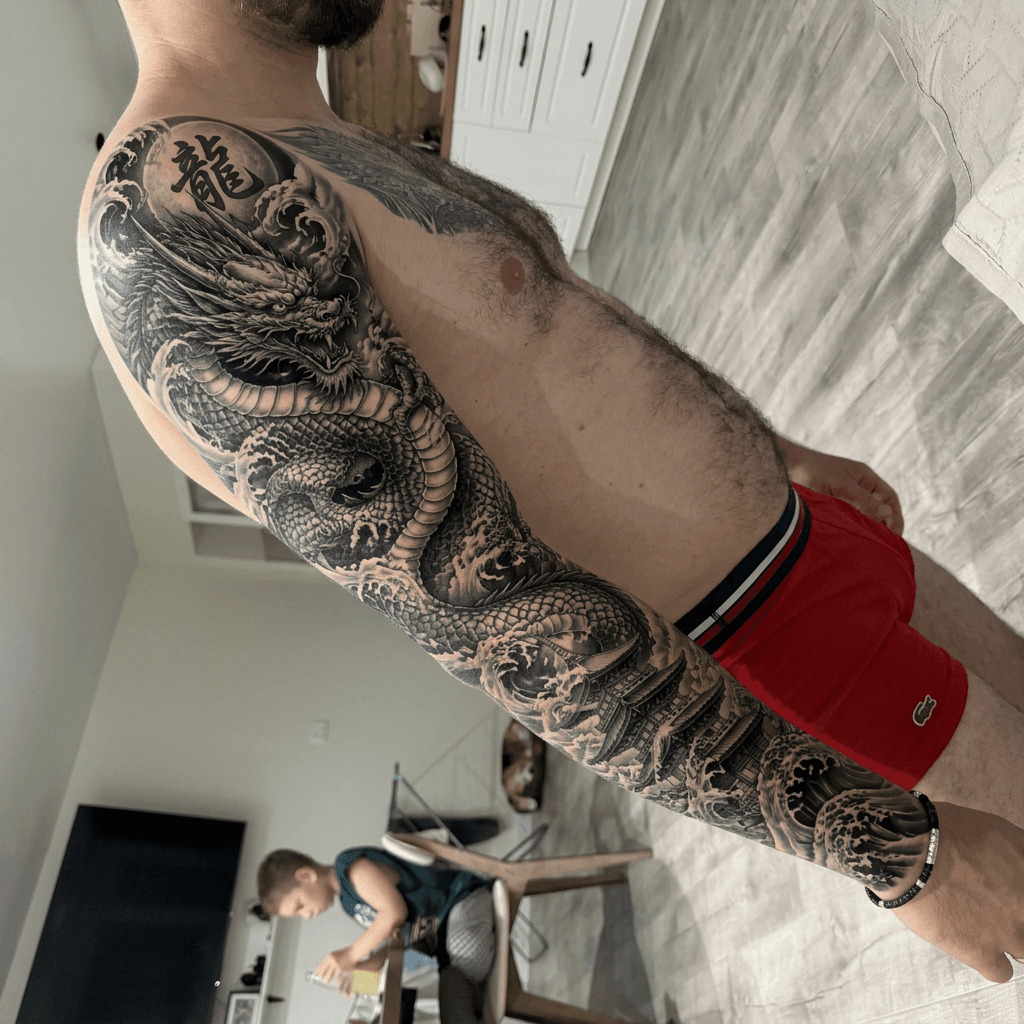 Тату эскиз: Tryon: sleeve