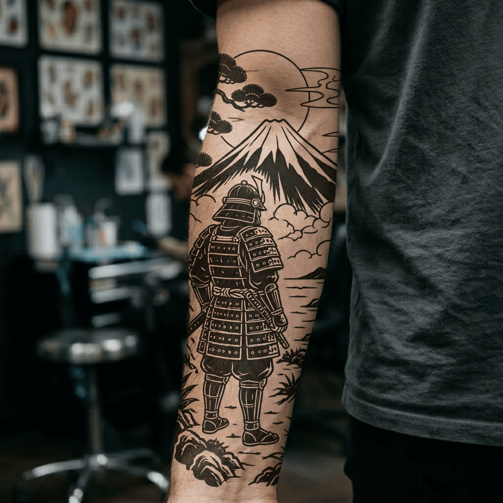 Тату эскиз: Tryon: forearm