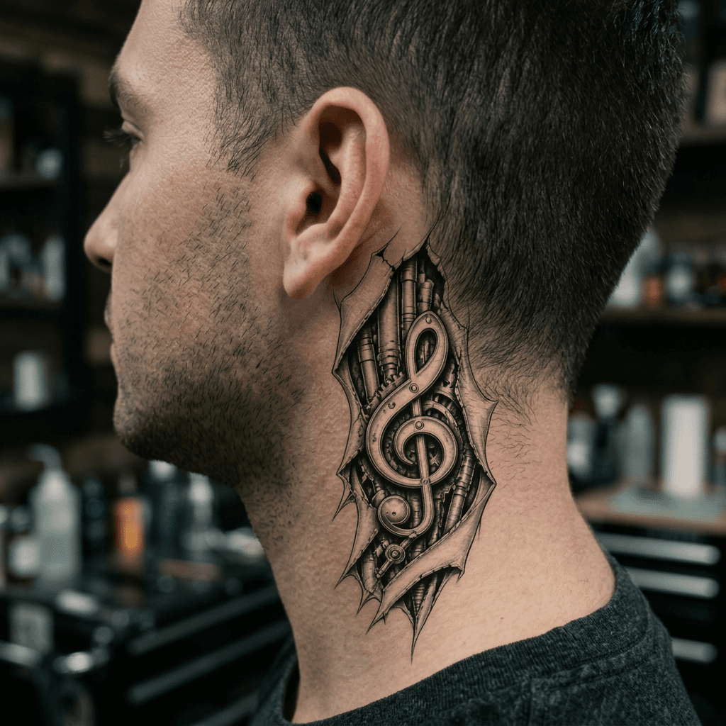 Тату эскиз: Tryon: neck