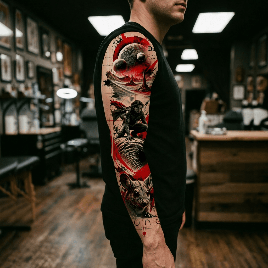 Тату эскиз: Tryon: sleeve