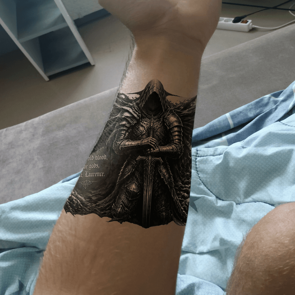 Тату эскиз: Tryon: forearm