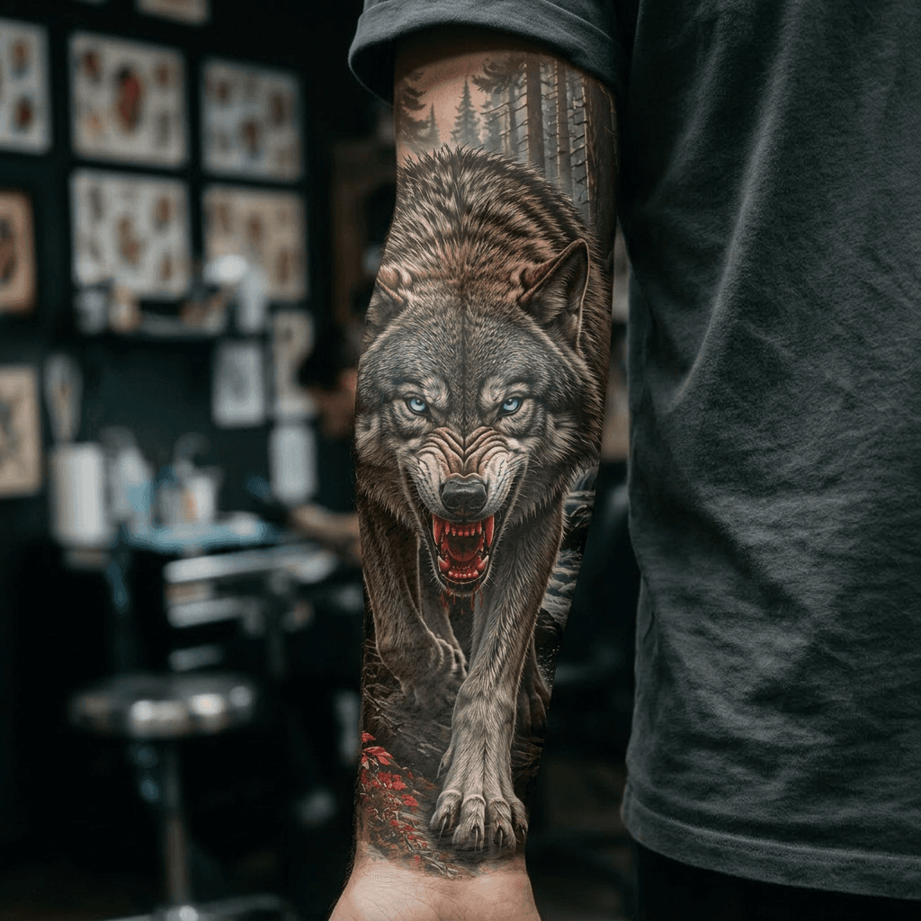 Тату эскиз: Tryon: forearm