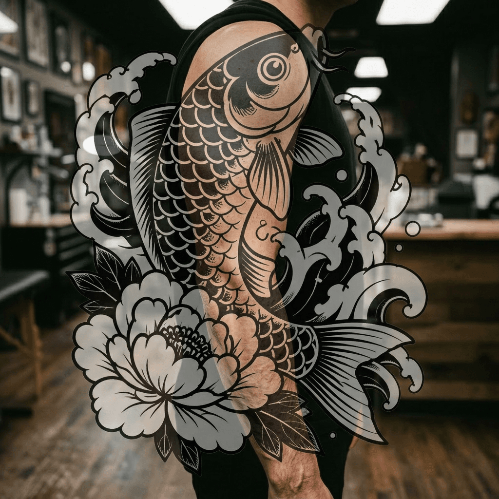 Тату эскиз: Tryon: sleeve