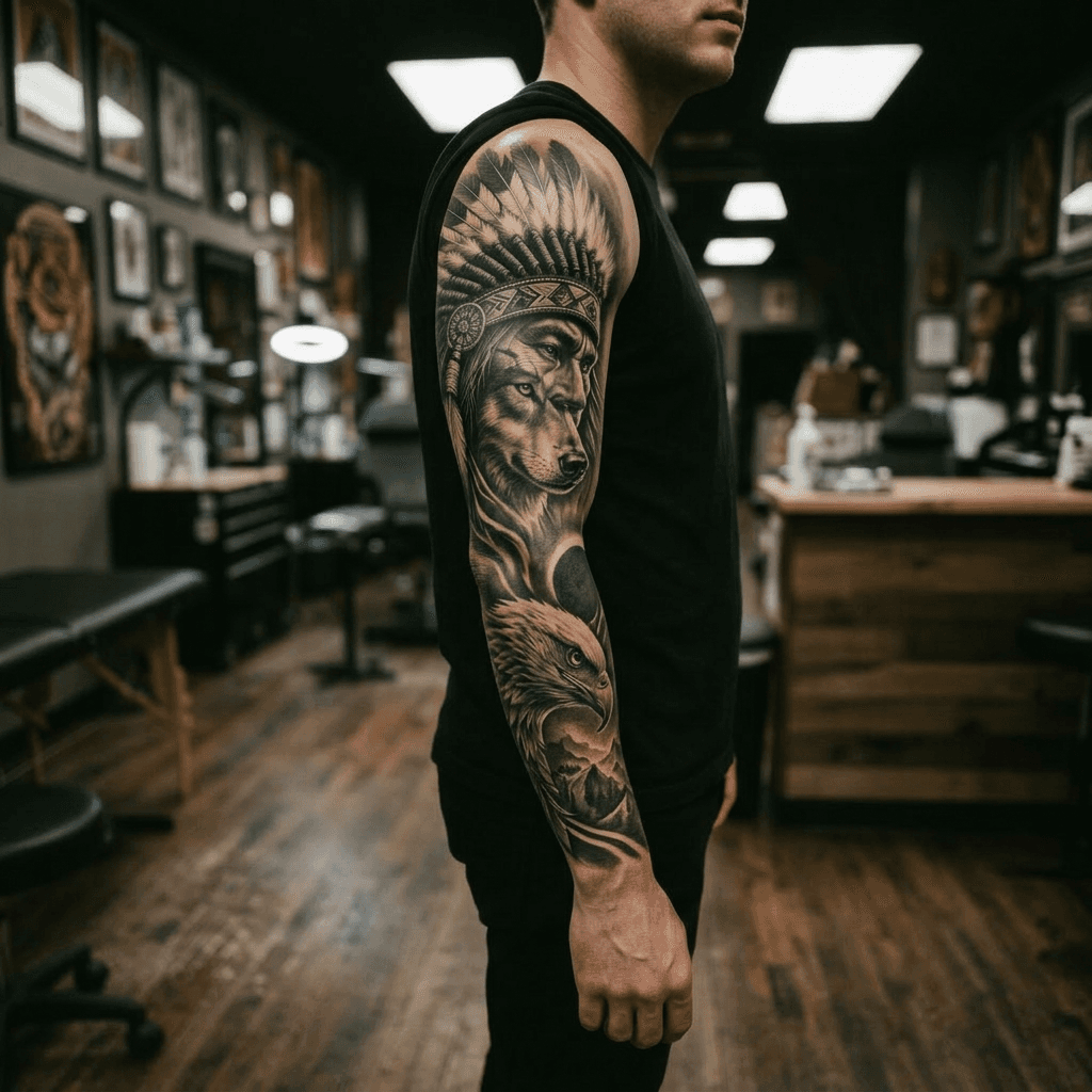 Тату эскиз: Tryon: sleeve