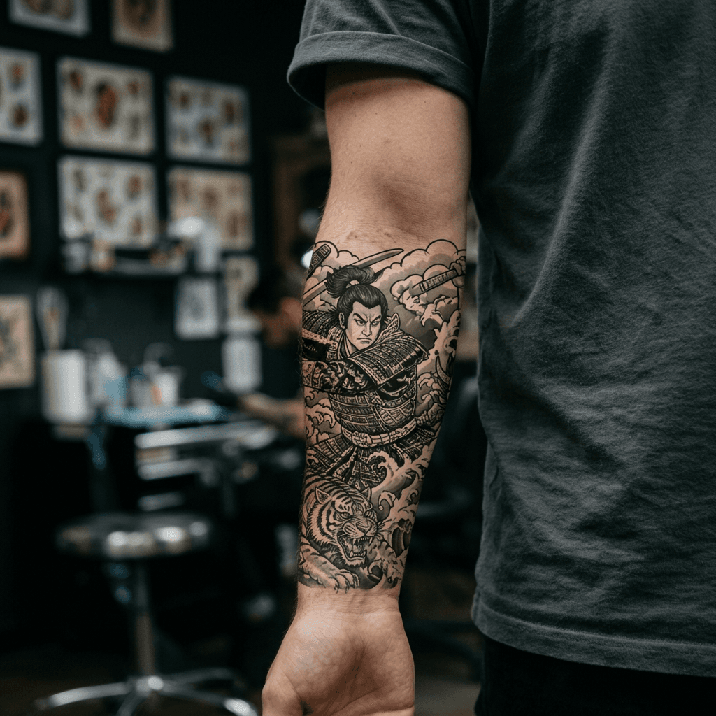 Тату эскиз: Tryon: forearm