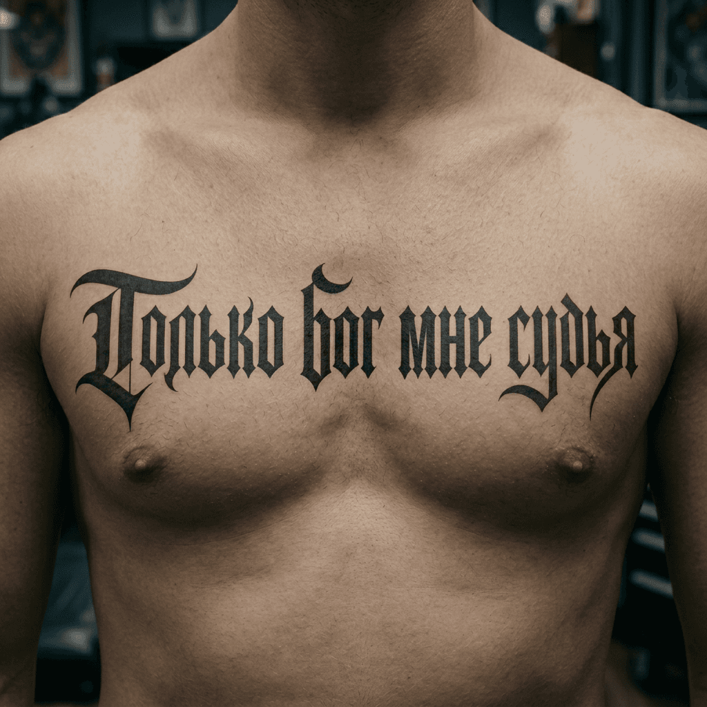 Тату эскиз: Tryon: chest