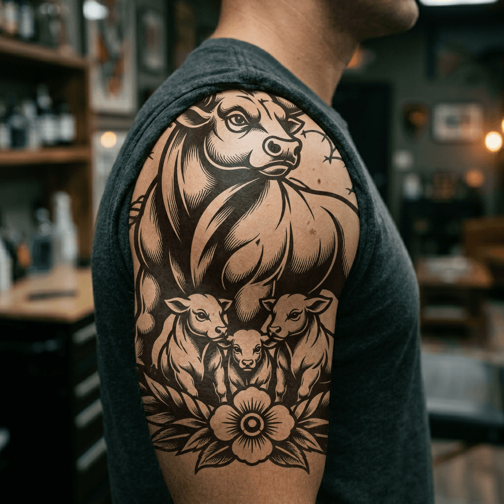 Тату эскиз: Tryon: shoulder