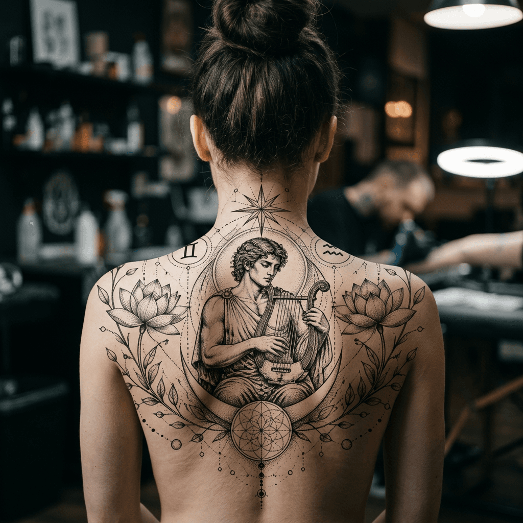 Тату эскиз: Tryon: back