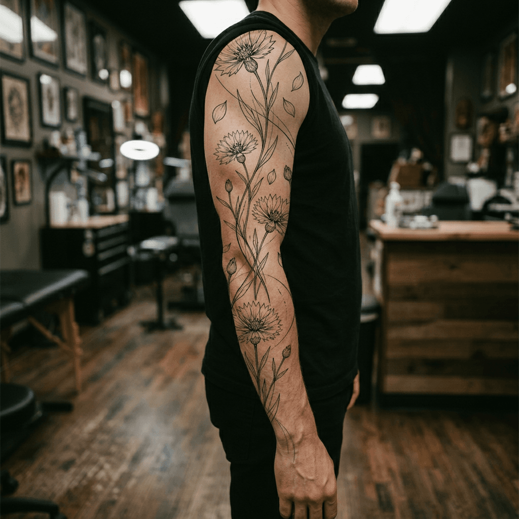 Тату эскиз: Tryon: sleeve