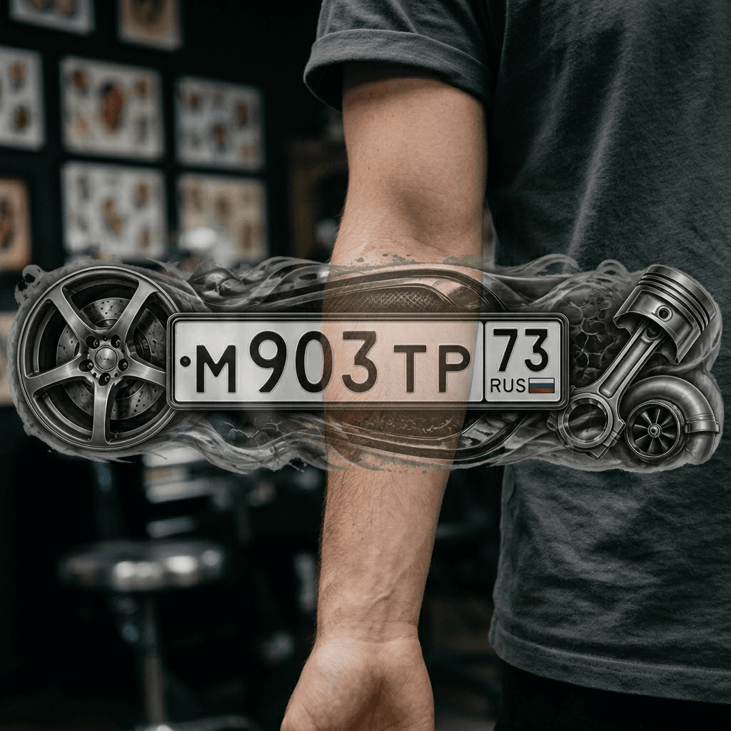 Тату эскиз: Tryon: forearm