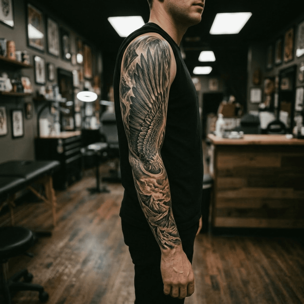 Тату эскиз: Tryon: sleeve