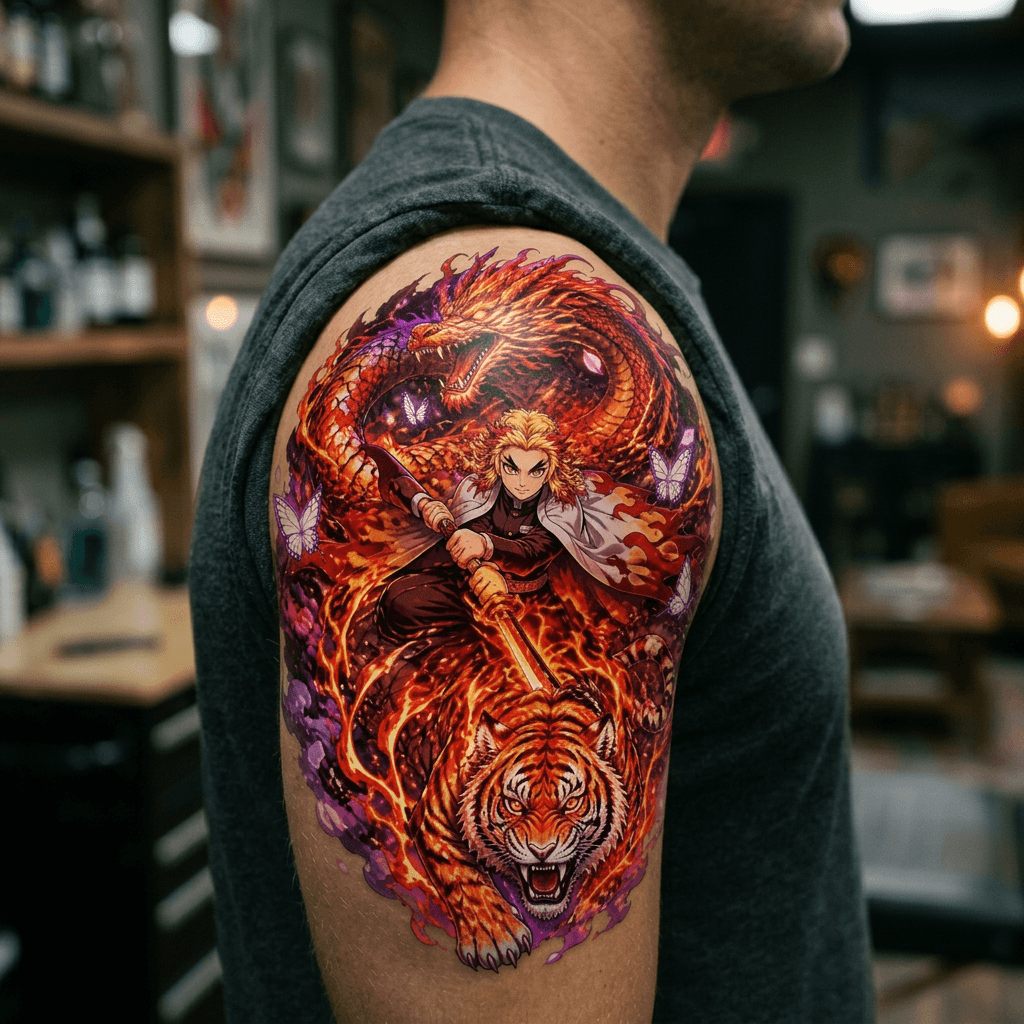 Тату эскиз: Tryon: shoulder