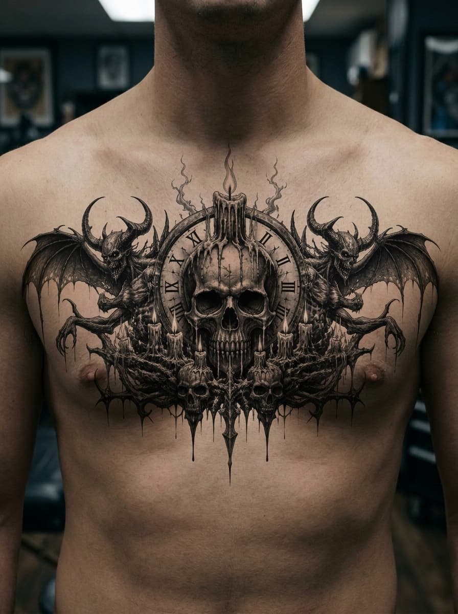 Тату эскиз: Tryon: chest