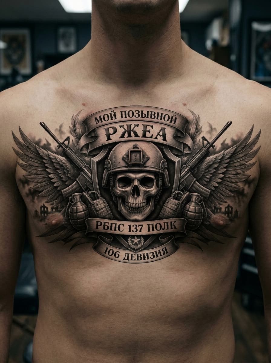 Тату эскиз: Tryon: chest