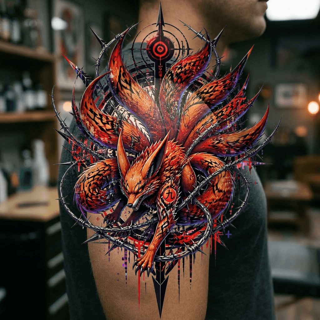 Тату эскиз: Tryon: shoulder