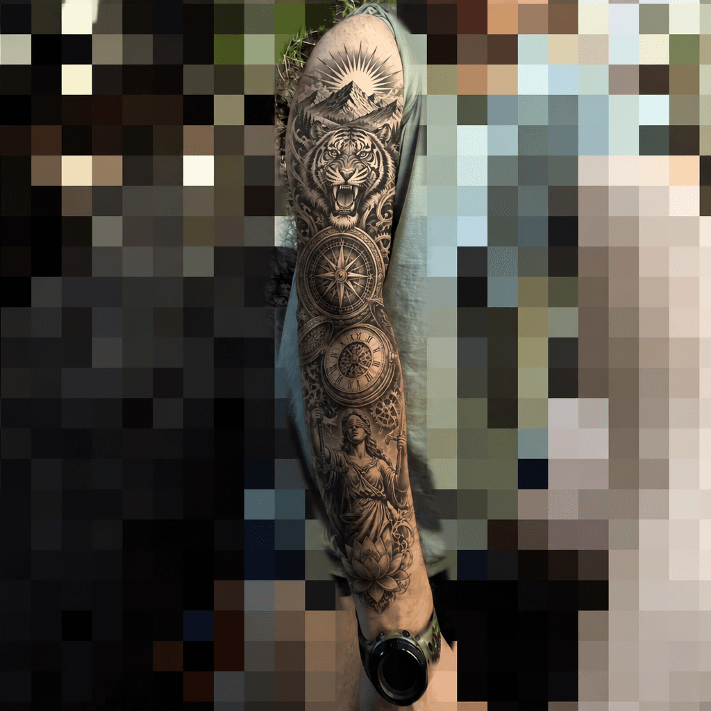 Тату эскиз: Tryon: forearm