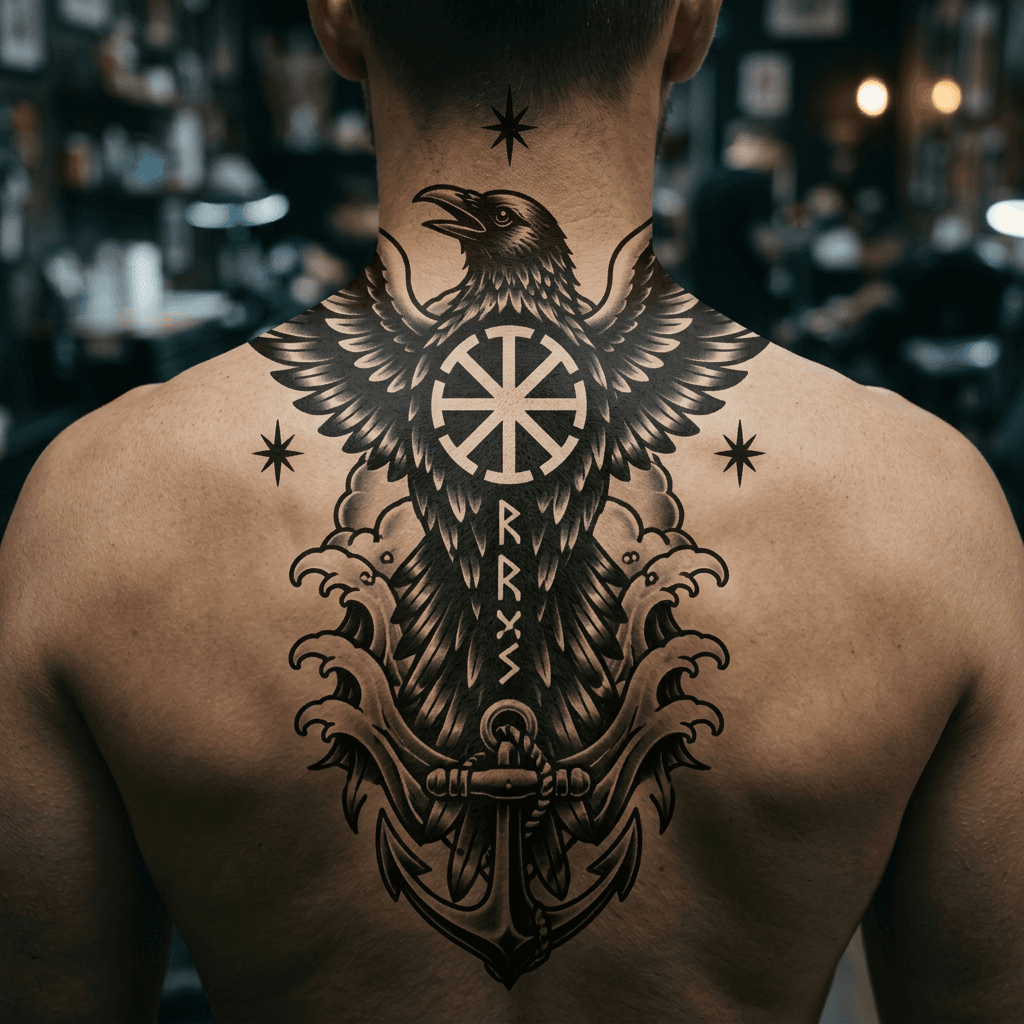 Тату эскиз: Tryon: back