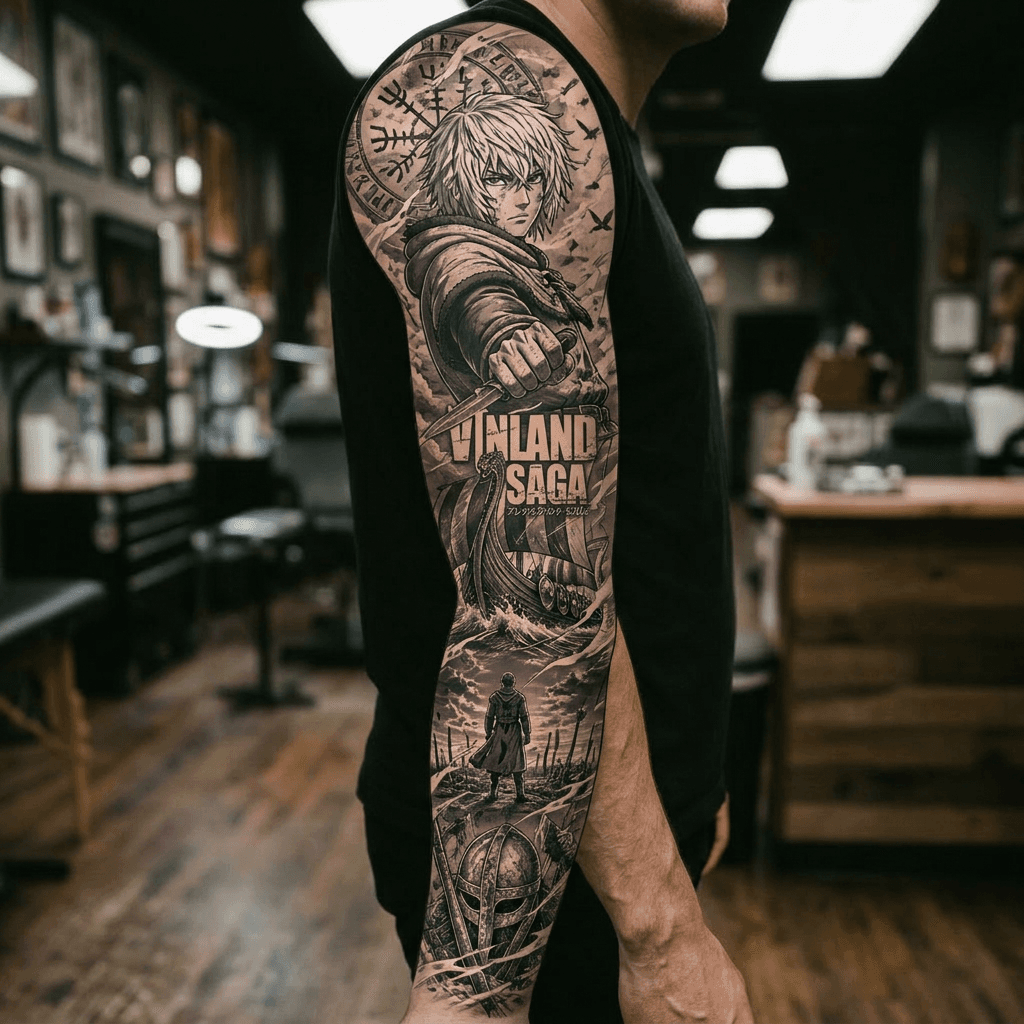 Тату эскиз: Tryon: sleeve