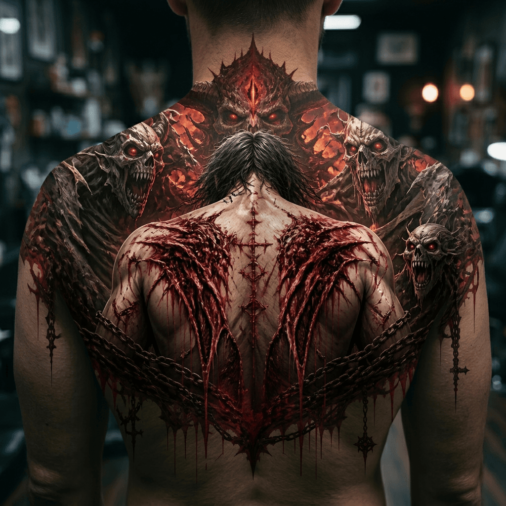 Тату эскиз: Tryon: back