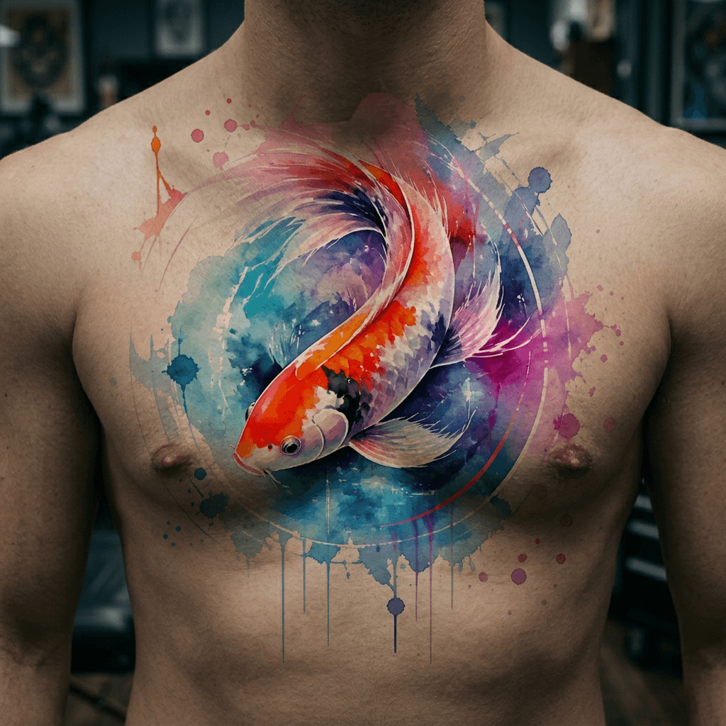 Тату эскиз: Tryon: chest