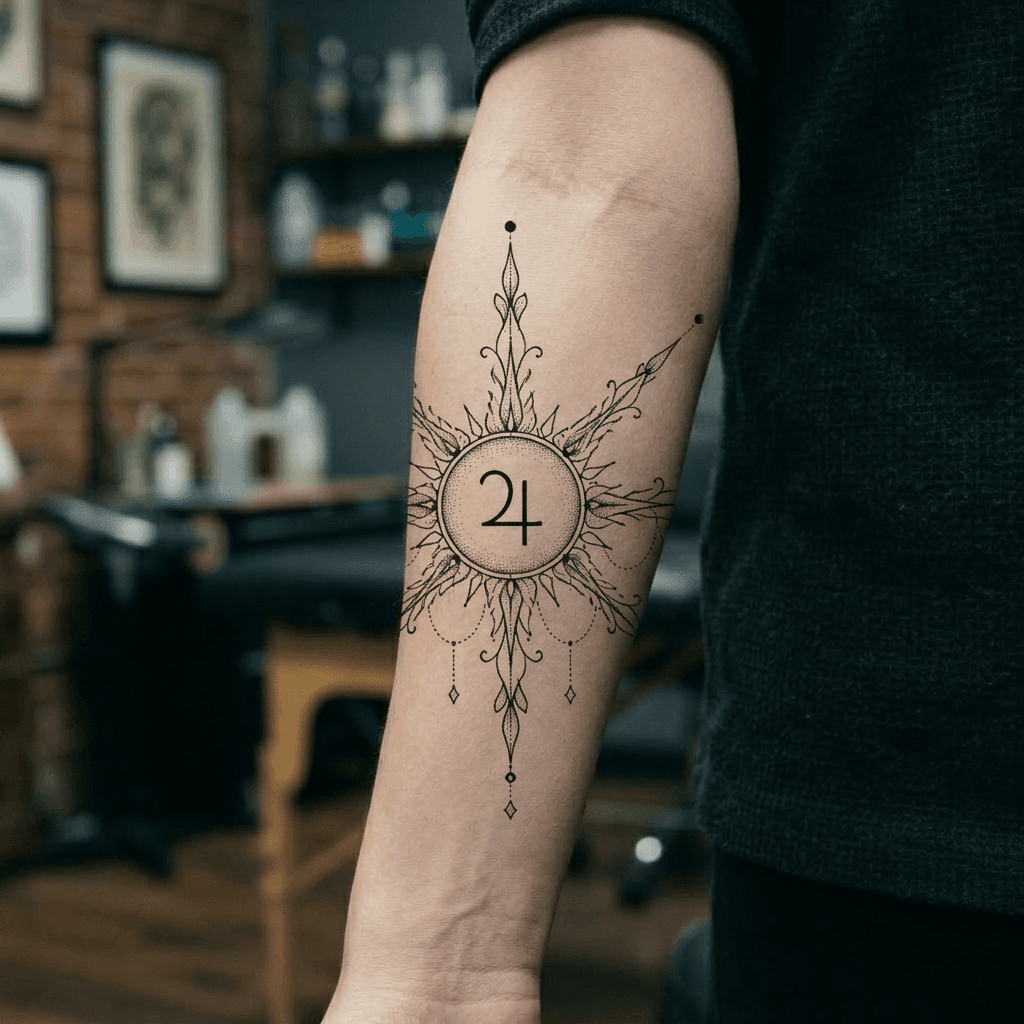 Тату эскиз: Tryon: forearm