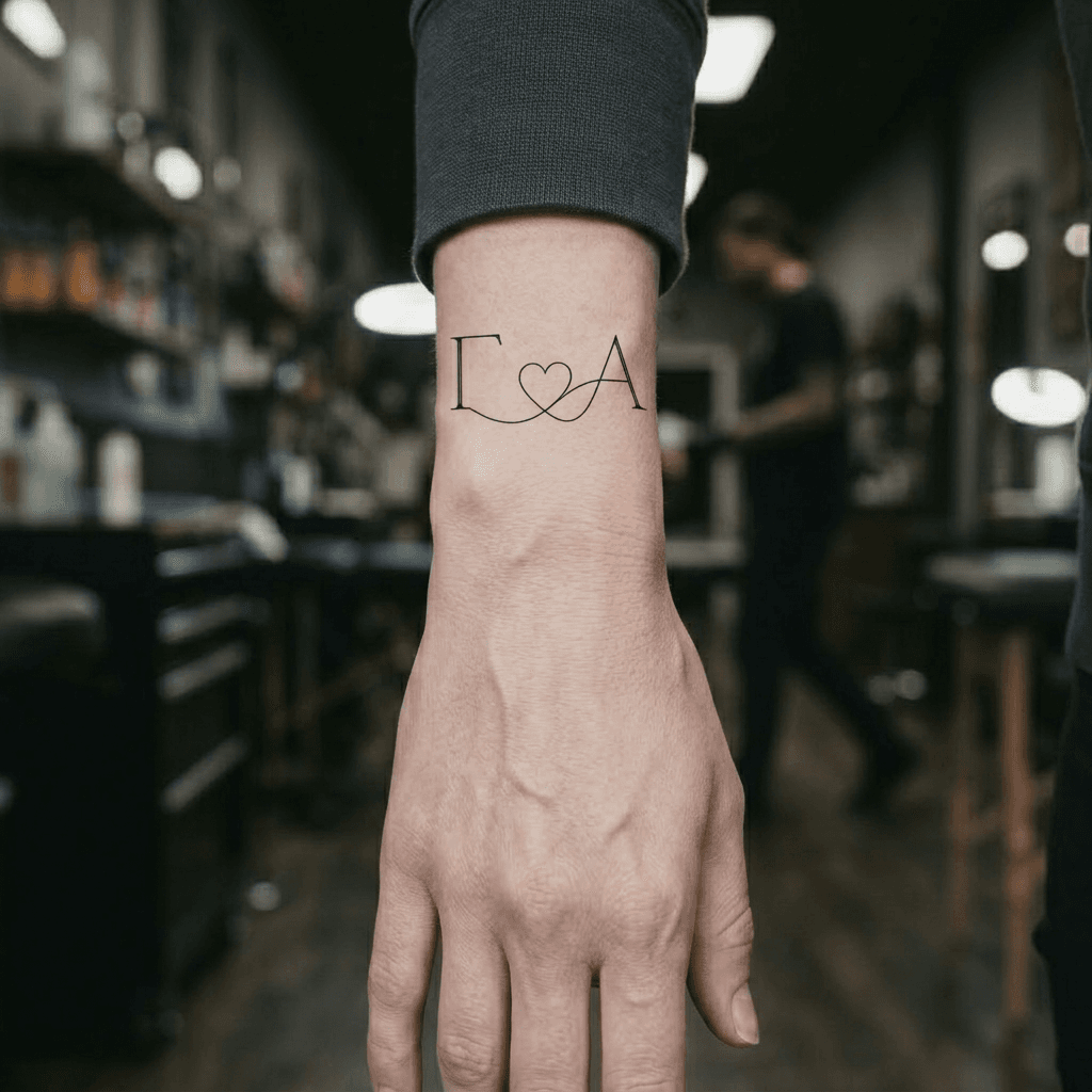 Тату эскиз: Tryon: wrist