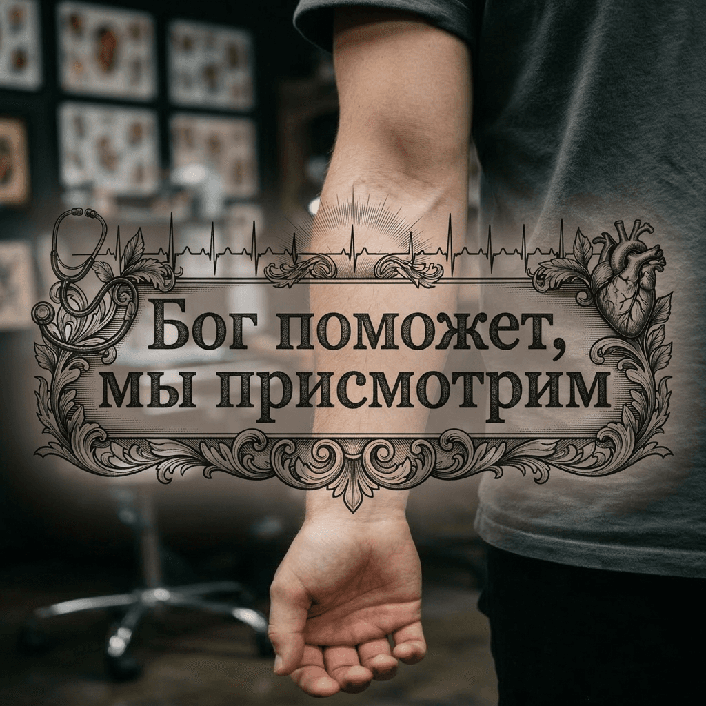 Тату эскиз: Tryon: forearm