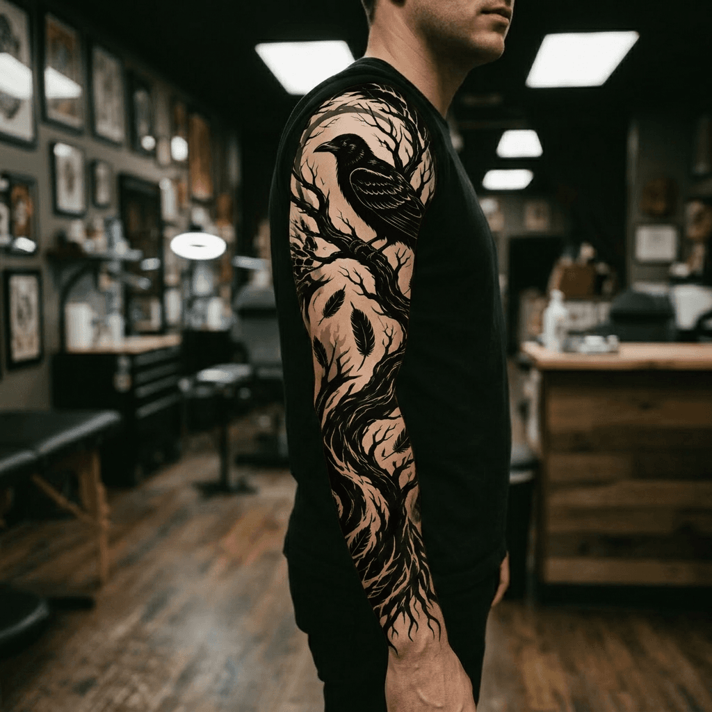 Тату эскиз: Tryon: sleeve