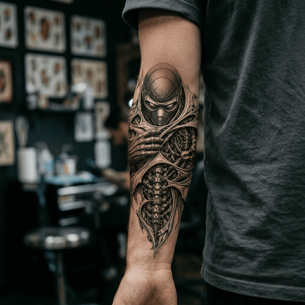 Тату эскиз: Tryon: forearm
