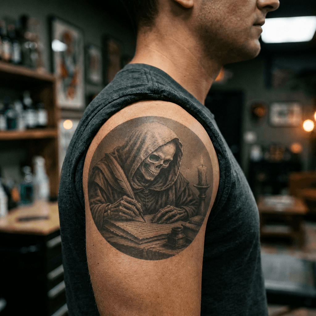 Тату эскиз: Tryon: shoulder