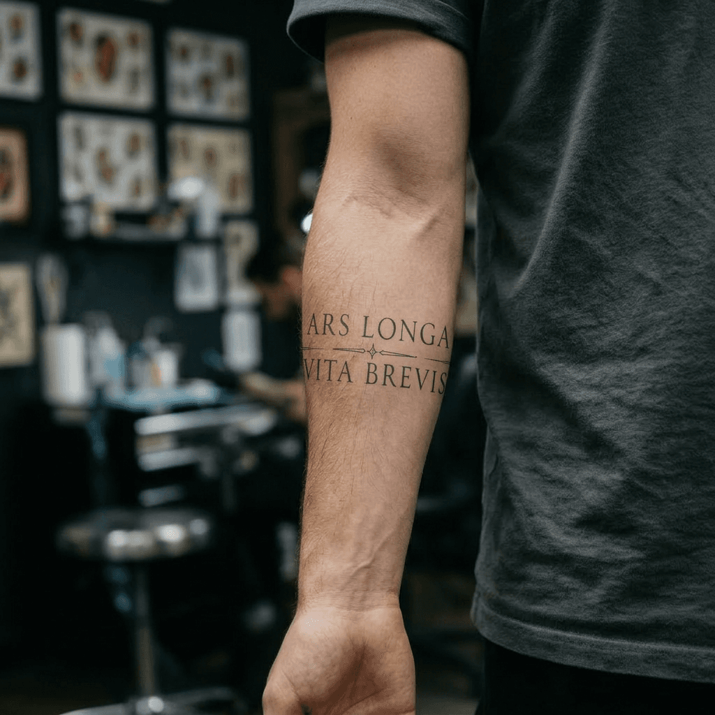 Тату эскиз: Tryon: forearm