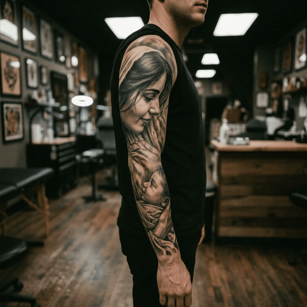 Тату эскиз: Tryon: sleeve