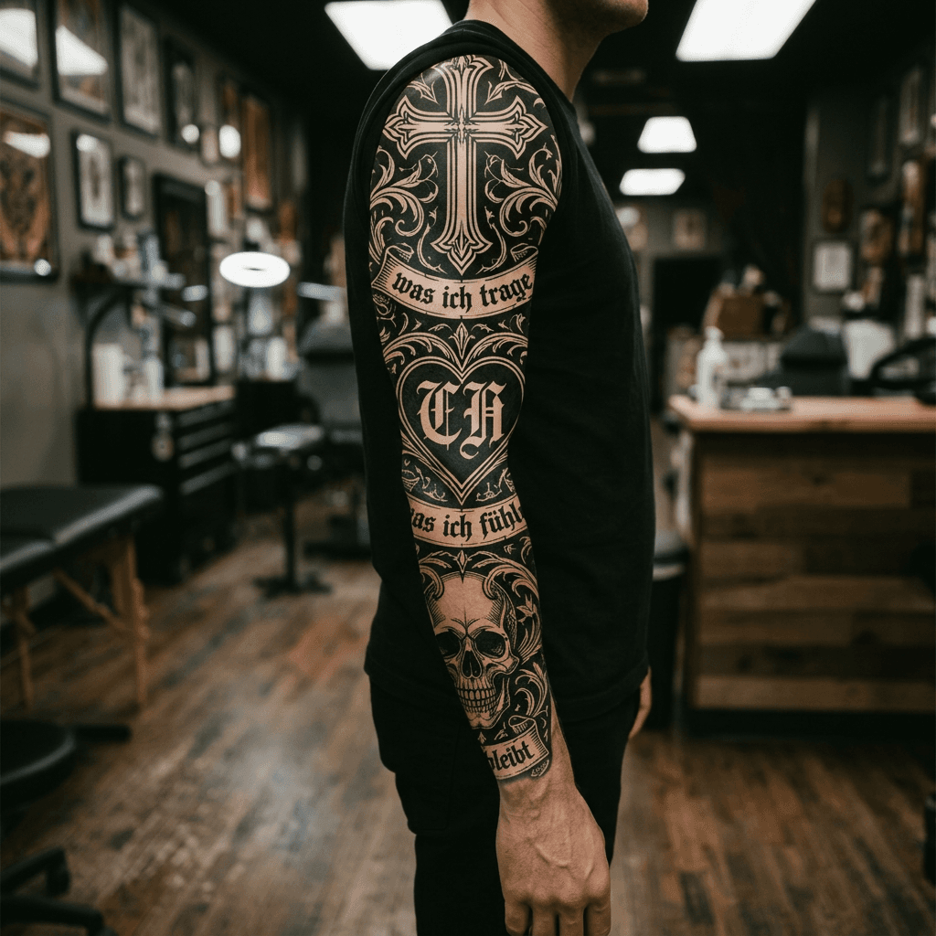 Тату эскиз: Tryon: sleeve