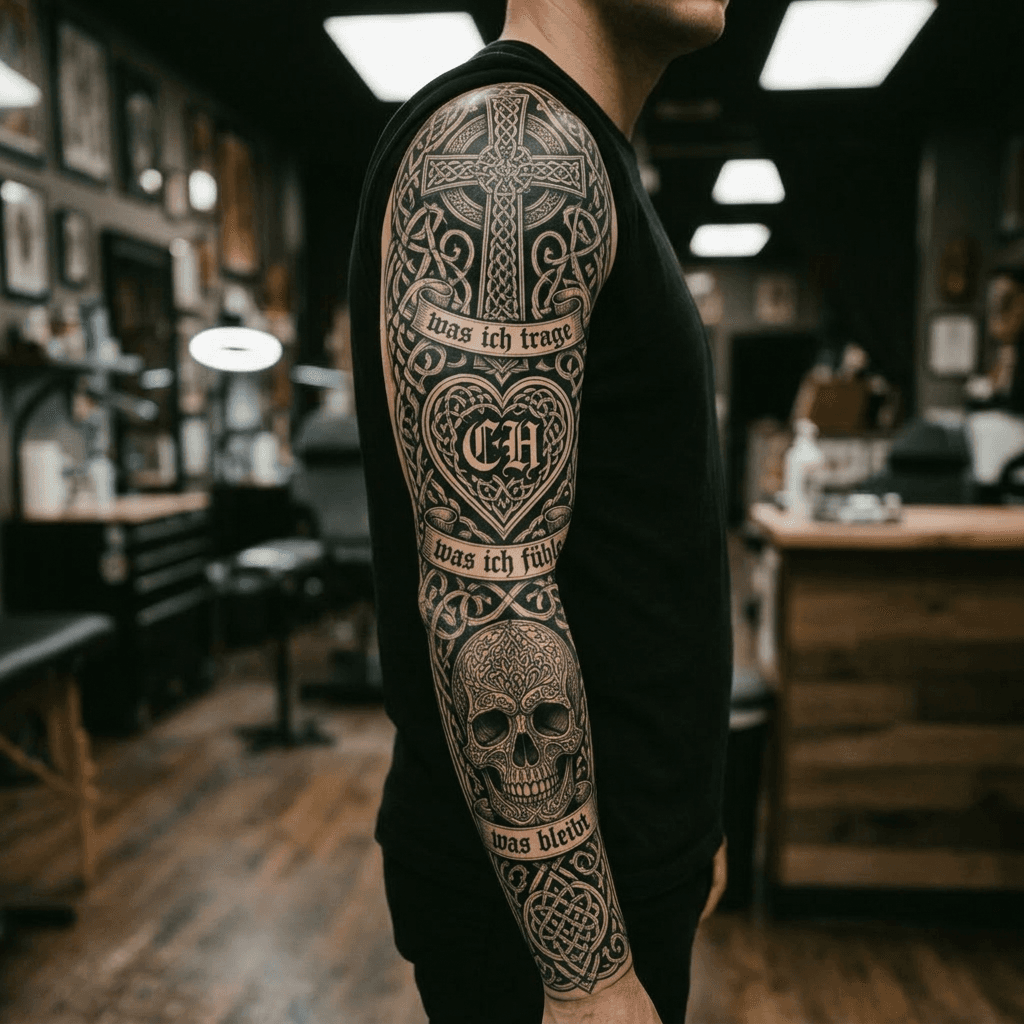 Тату эскиз: Tryon: sleeve