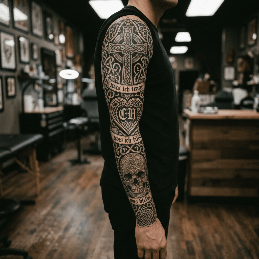 Тату эскиз: Tryon: sleeve