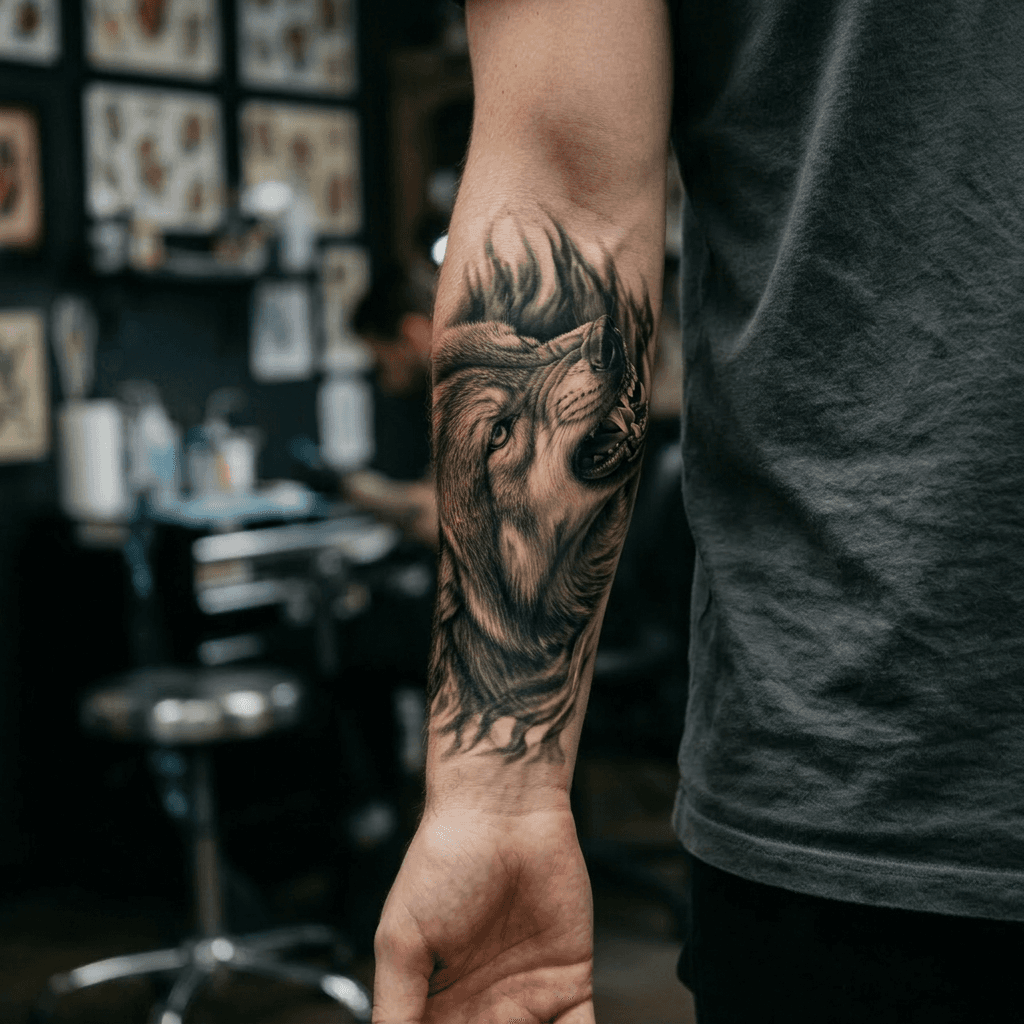 Тату эскиз: Tryon: forearm