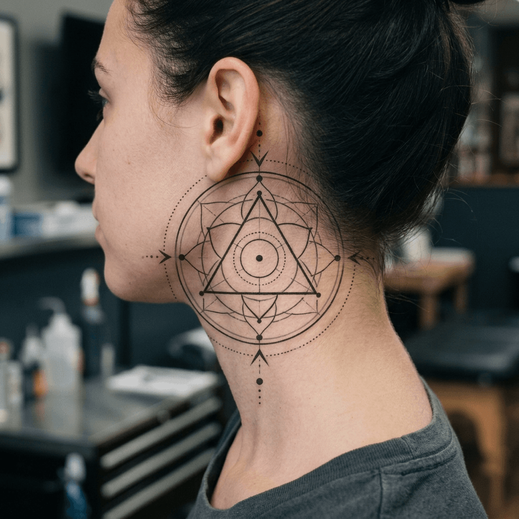 Тату эскиз: Tryon: neck