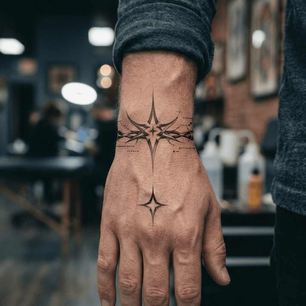 Тату эскиз: Tryon: wrist