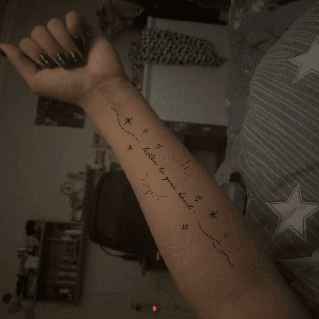Тату эскиз: Tryon: forearm