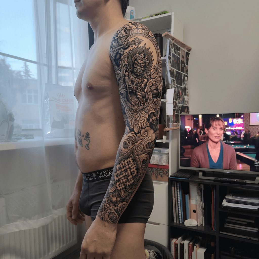 Тату эскиз: Tryon: sleeve