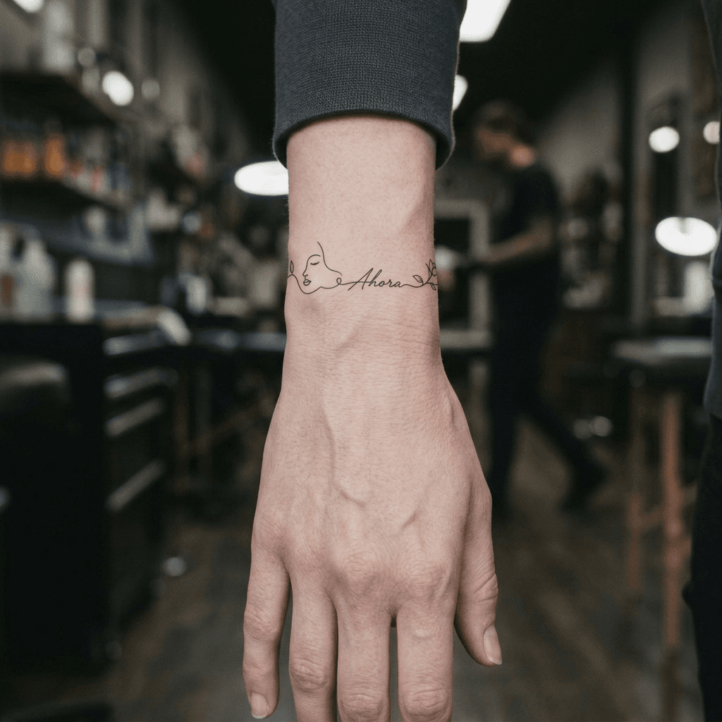 Тату эскиз: Tryon: wrist