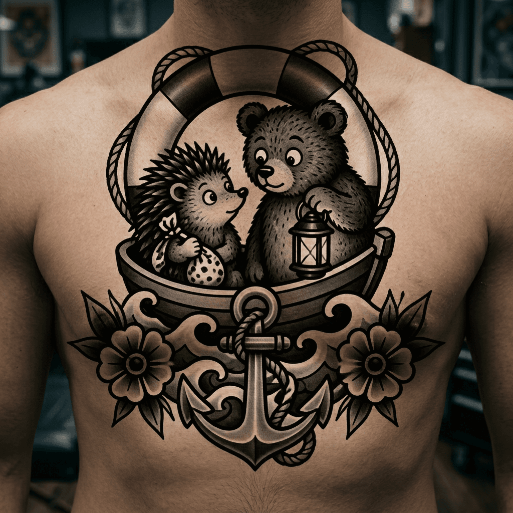 Тату эскиз: Tryon: chest