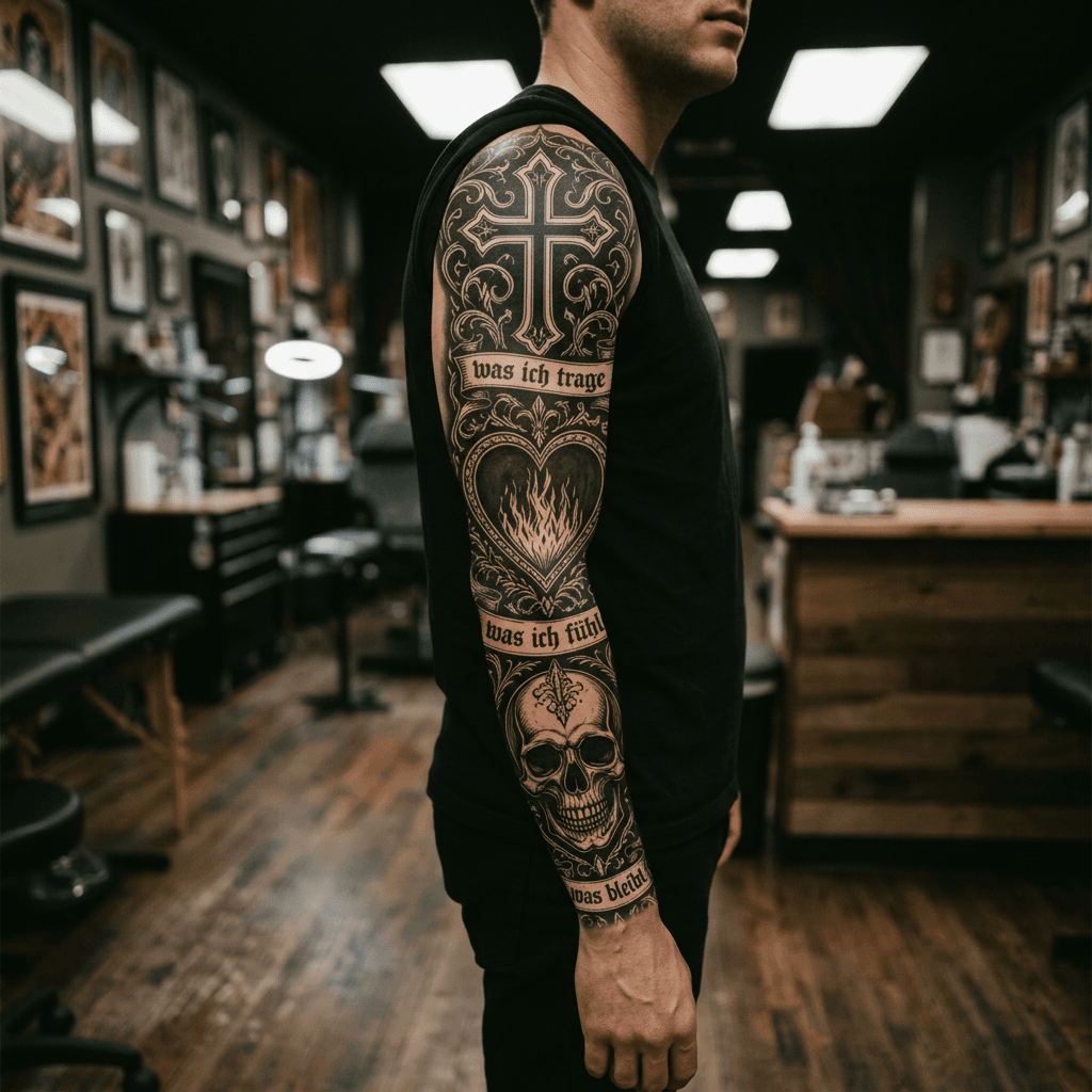 Тату эскиз: Tryon: sleeve