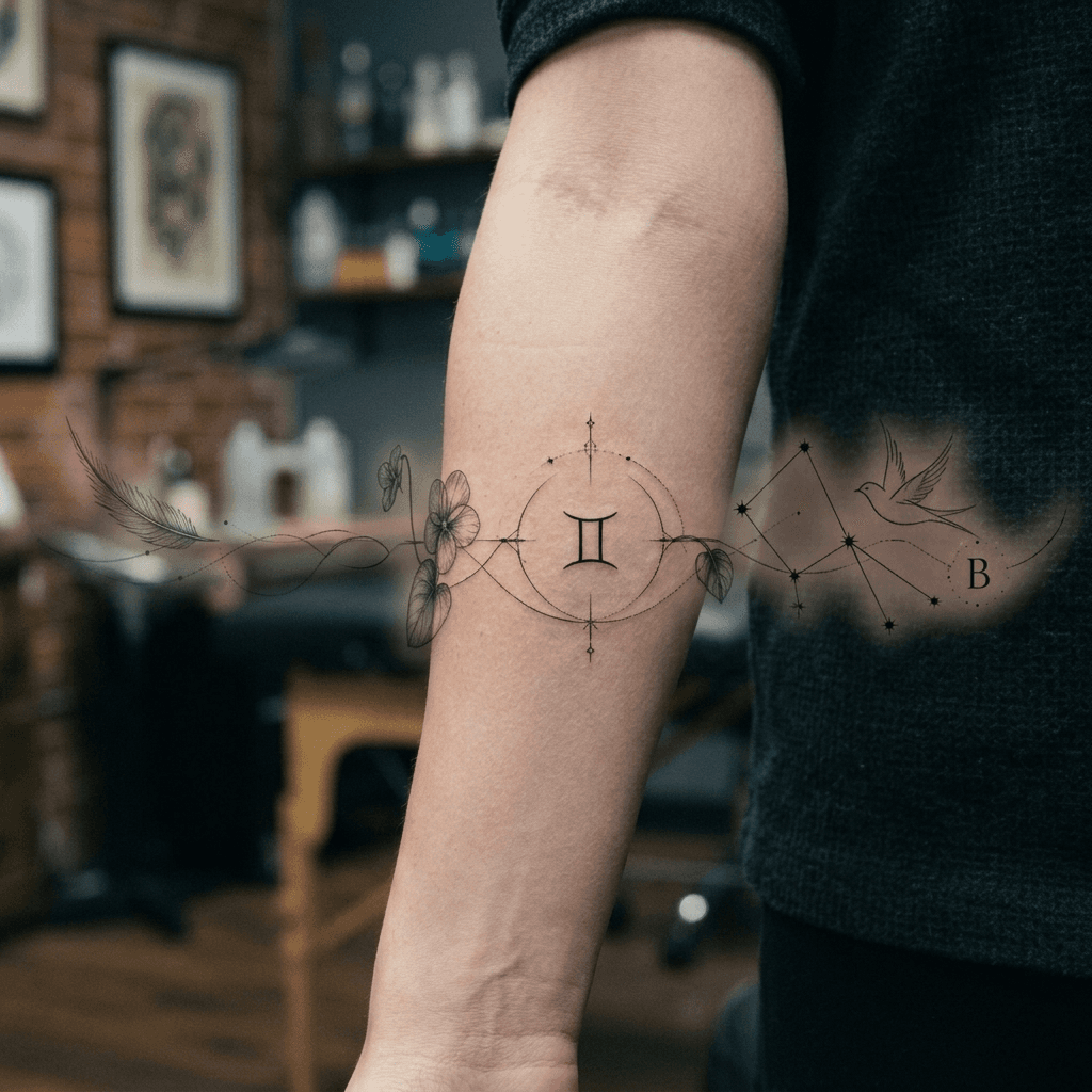 Тату эскиз: Tryon: forearm
